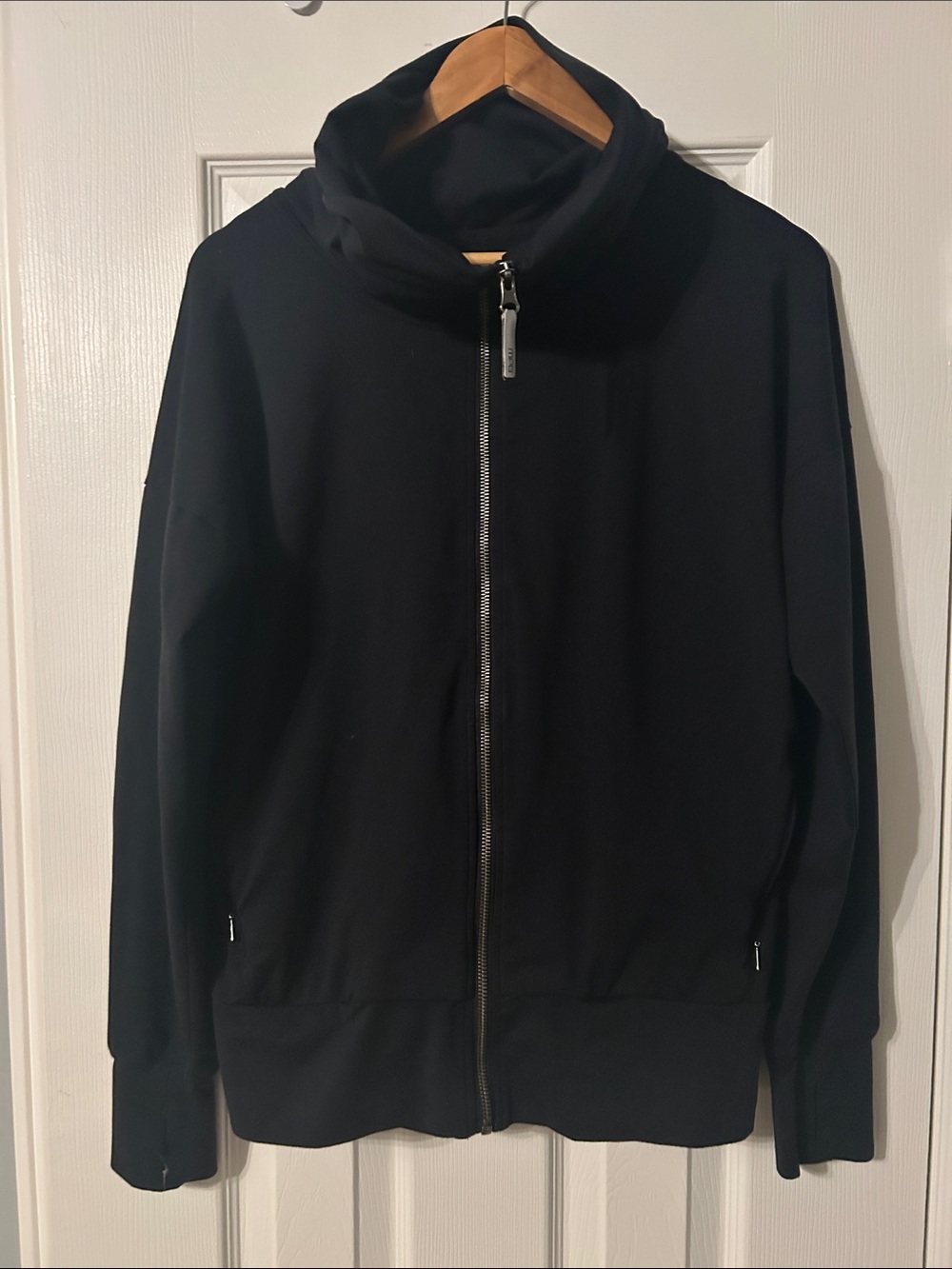 MPG Black Lightweight Full-Zip Jacket with High Collar